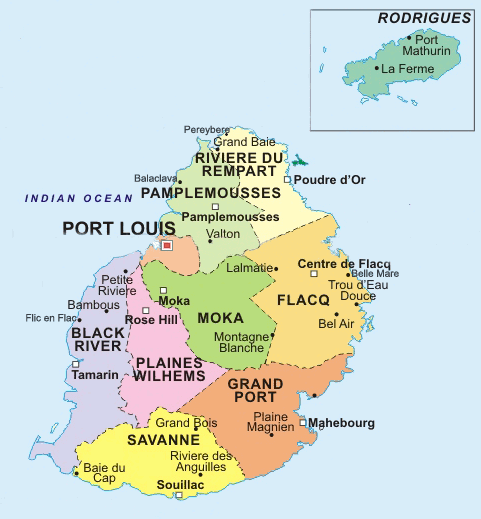 mappa mauritius