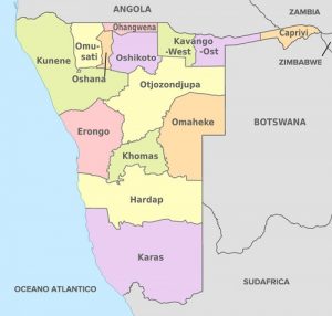 mappa Namibia